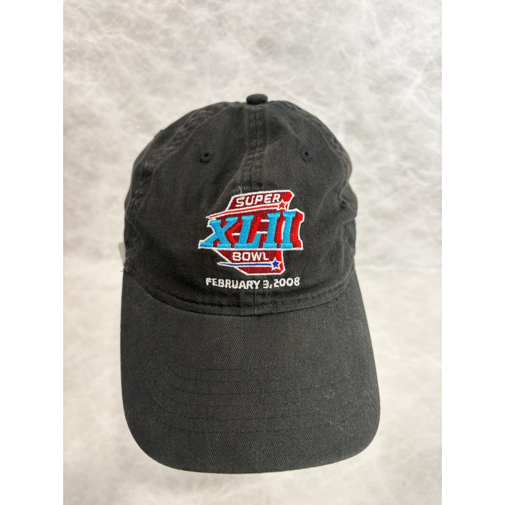 NFL Super Bowl XLII Hat 2008 Imperial Palace Las Vegas‎ Black Cotton Adjustable